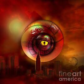  Signs in the sky a red dragon by Franziskus Pfleghart