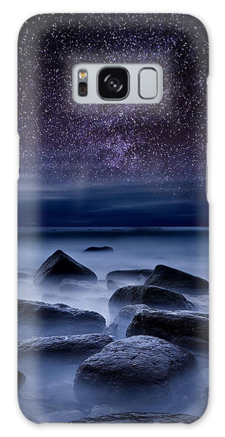 Starlit Rocky Shoreline Galaxy Case