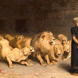 Daniel in the Lions' Den by Briton Riviere