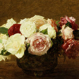 Roses by Henri Fantin-Latour
