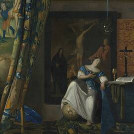 Allegory Of The Catholic Faith by Johannes Vermeer