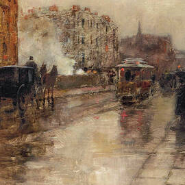 Rainy Day, Boston by Childe Hassam
