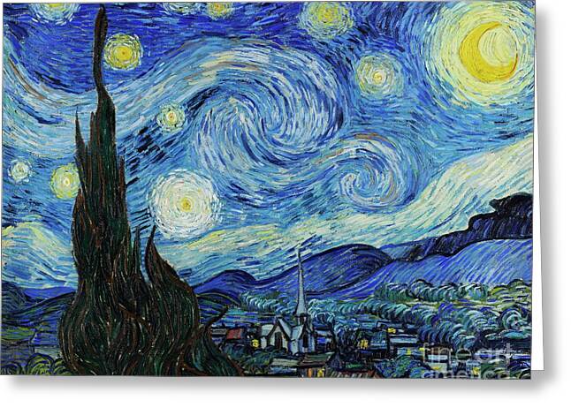 Starry Night Over the Rhone Greeting Card