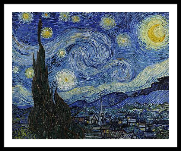 Starry Night by Vincent van Gogh Framed Print