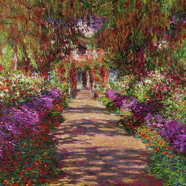 A Pathway in Monet's Garden by Claude Monet