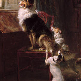 A Reserved Seat, 1901  by Briton Riviere