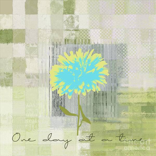 One Day at a Time Flower Wall Art