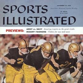 Army Pete Dawkins, Harry Walters, And Bob Anderson Sports Illustrated Cover by Sports Illustrated