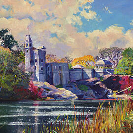Belvedere Castle Central Park by David Lloyd Glover