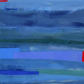 Blue Stripes 1 by Jane Davies