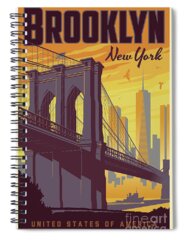 Travel Posters Spiral Notebooks for Sale