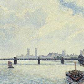 Charing Cross Bridge,london by Camille Pissarro