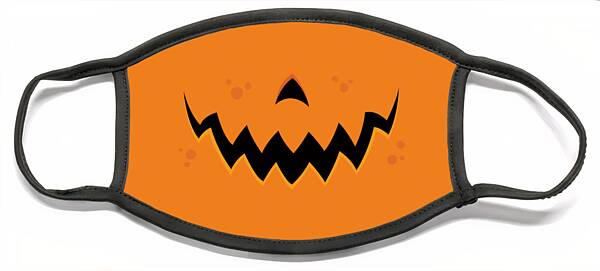 Crazy Pumpkin Jack-O-Lantern Face Face Mask