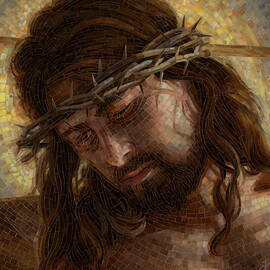 Crown of Thorns Glass Mosaic by Mia Tavonatti