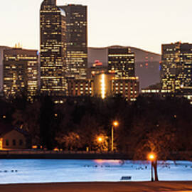 Downtown Denver Skyline Panorama - Colorado - USA by Gregory Ballos