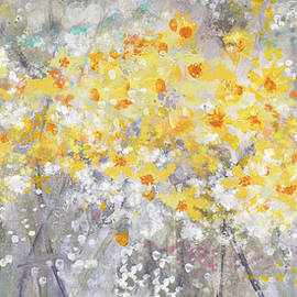 Dusty Miller Landscape- Art by Linda Woods by Linda Woods