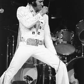 Elvis Presley On Stage During His 1972 by New York Daily News Archive