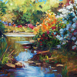 Exbury Spring Lake by David Lloyd Glover