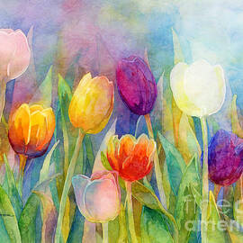 Fresh Tulips by Hailey E Herrera