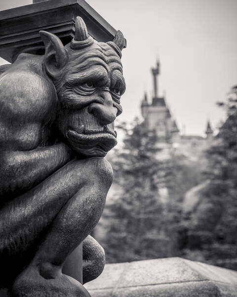 Gargoyle and Castle View Wall Art