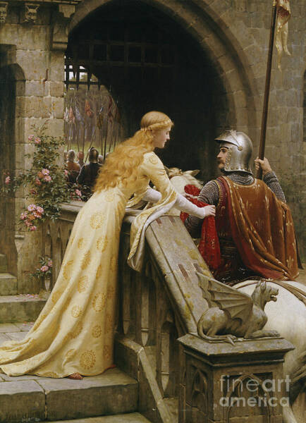 Knight Receiving a Lady's Favor Wall Art