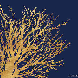 Gold Medley On Navy by Lanie Loreth