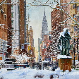 Gramercy Park, Snow by Anthony Butera