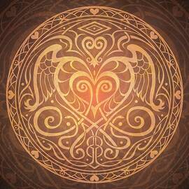 Heart of Wisdom Mandala by Cristina McAllister