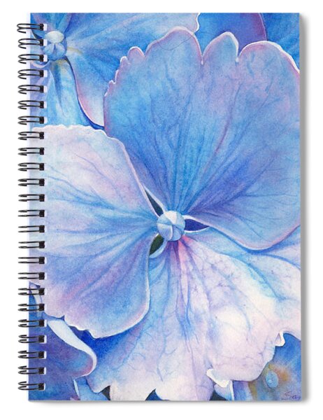 Hydrangea Garden Bloom Spiral Notebook