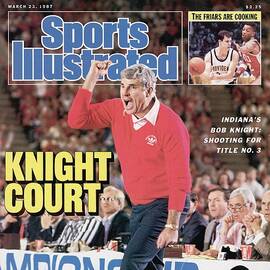 Indiana University Coach Bob Knight, 1987 Ncaa Midwest Sports Illustrated Cover by Sports Illustrated