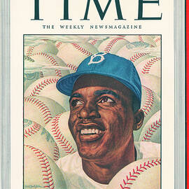 Jackie Robinson - 1947 by ERNEST HAMLIN BAKER