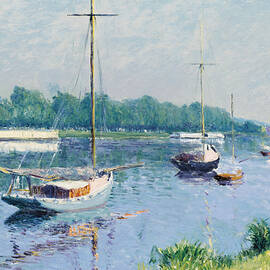 Lake Argenteuil by Gustave Caillebotte