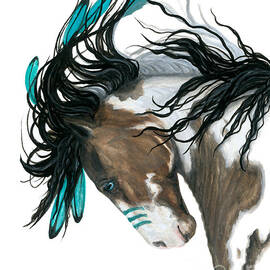 Majestic Turquoise Horse by AmyLyn Bihrle
