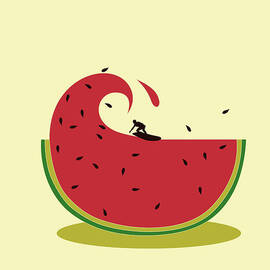 Melon splash by Neelanjana Bandyopadhyay