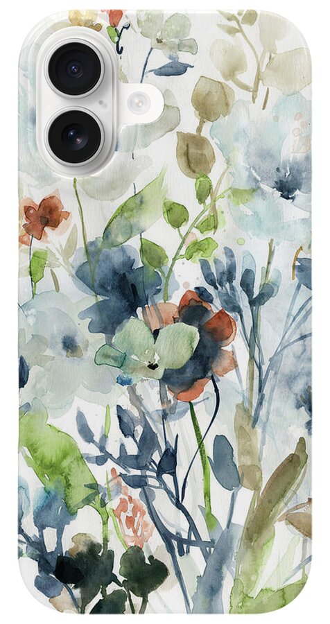 Colorful Floral Watercolor Arrangement iPhone Case