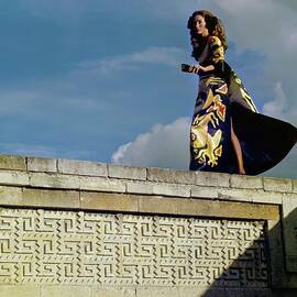 Model Wearing A Valentino Dress by Henry Clarke