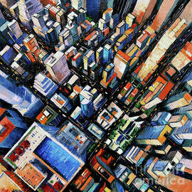 NEW YORK CITY SKY VIEW by Mona Edulesco