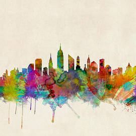 New York City Skyline by Michael Tompsett