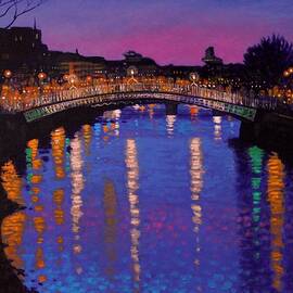 Nighttown Ha Penny Bridge Dublin by John  Nolan