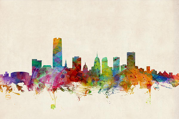 Oklahoma City Skyline Art for Sale