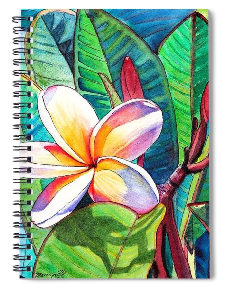 Vibrant Tropical Blooms Spiral Notebook