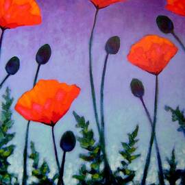 Poppies In The Sky II by John  Nolan