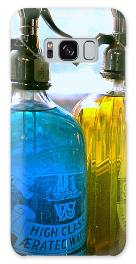 Colorful Vintage Seltzer Bottles Galaxy Case