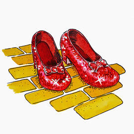 Ruby Slippers The Wizard Of Oz  by Irina Sztukowski