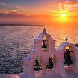 Santorini Sunset by Evgeni Dinev