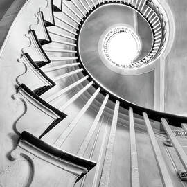 Spiral Staircase Lowndes Grove  by Dustin K Ryan