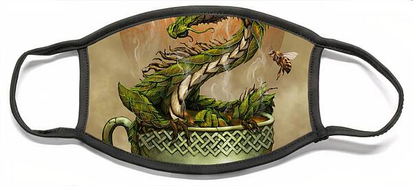 Mystical Dragon in Tea Cup Face Mask