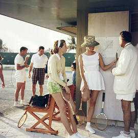 Tennis In The Bahamas by Slim Aarons