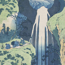 The Amida Falls  by Hokusai