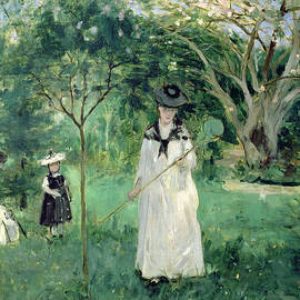 The Butterfly Hunt by Berthe Morisot by Berthe Morisot
